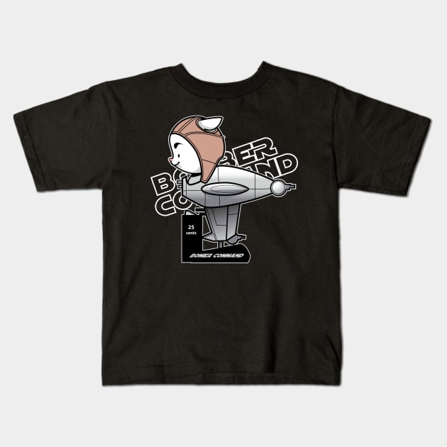 Bomber Command Kitty Kids T-Shirt by Spikeani